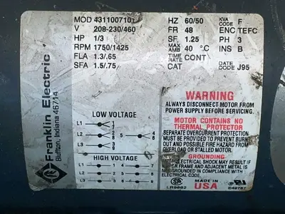 Used FRANKLIN ELECTRIC 4311007101 Centrifugal Pumps Ohio US | HGR 24 #1355920