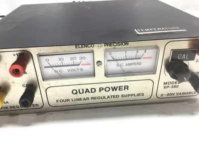 Elenco Precision XP-580 Quad Power Four Linear Regulated Supplies 2-20V Variable