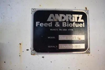 ANDRITZ MODEL #4360 SERIES 6 HAMMER MILL, 600 HP MOTOR
