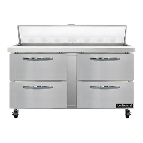 Continental SW60N16-D 60" Sandwich/salad Prep Table W/ Refrigerated Base, 115v