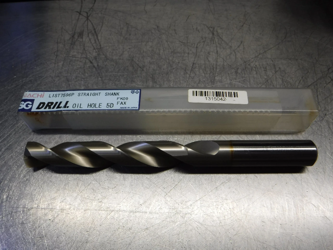 Nachi SG Oil Hole 5D 19.5mm HSS Drill 19.5mm Shank 19.5 L7596P (LOC870)