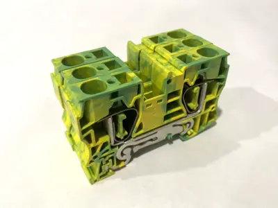 USED PHOENIX CONTACT PROTECTIVE CONDUCTOR TERMINAL BLOCK 3036165 LOT OF 3