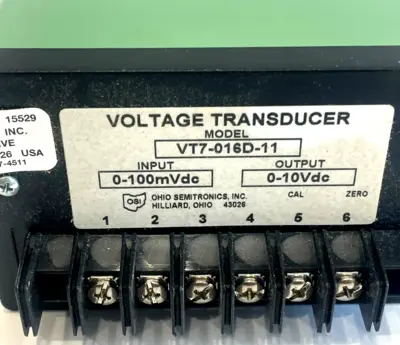 NEW OHIO SEMITRONICS VT7-016D-11 TRANSDUCER VT7016D11