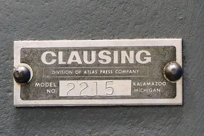 20" CLAUSING VARIABLE SPEED DRILL PRESS MODEL: 2215