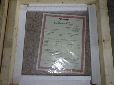 Starrett 12"x12"x4" Crystal Pink Surface Plate 324282 (STK)