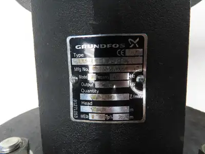 Grundfos MTR45-8/1-1 A-J-A-HUUV Immersion Pump 5.5kw 230V 3PH 1050L/min 3"Flange