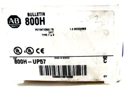 NEW ALLEN BRADLEY 800H-UP57 POTENTIOMETER 800HUP57