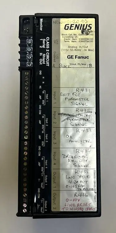 Used GE FANUC IC660BBA100 PLC Input & Output Ohio US | Surplus Asset Holdings #1236416