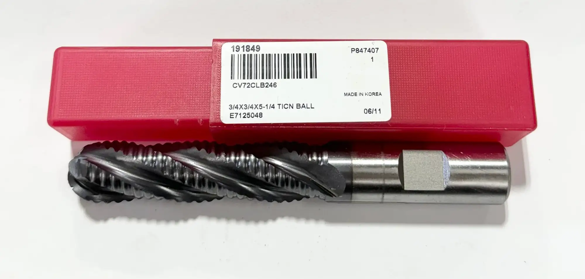 ProCut 3/4" Cobalt Ball Nose Roughing End Mill 4 Flute TiCN Coated