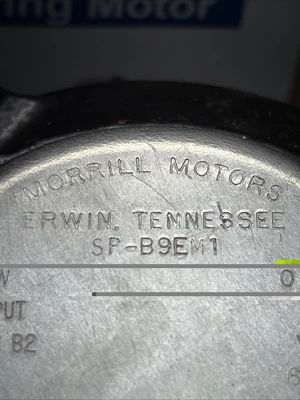 NEW MORRILL MOTORS SP-B9EM1