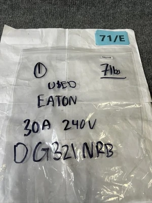 Used Eaton DG321NRB Misc Electrical & Power Parts California US | Davliegogo LLC #1710554