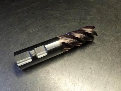 Kyocera / SGS 25mm 5 Flute Carbide Cr Endmill 25mm Shank 2mm R 47086 (LOC673B)