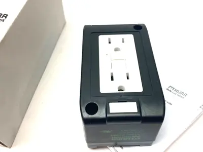 USED MURRELEKTRONIK MSVD POWER SOCKET NEMA (GFCI) FOR DIN RAIL