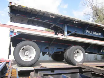 Used UTILITY 45′ COMBO FLATBED TRAILER SPREAD AXLE Flatbed Trailers Florida US | USA Transequipment #1542583