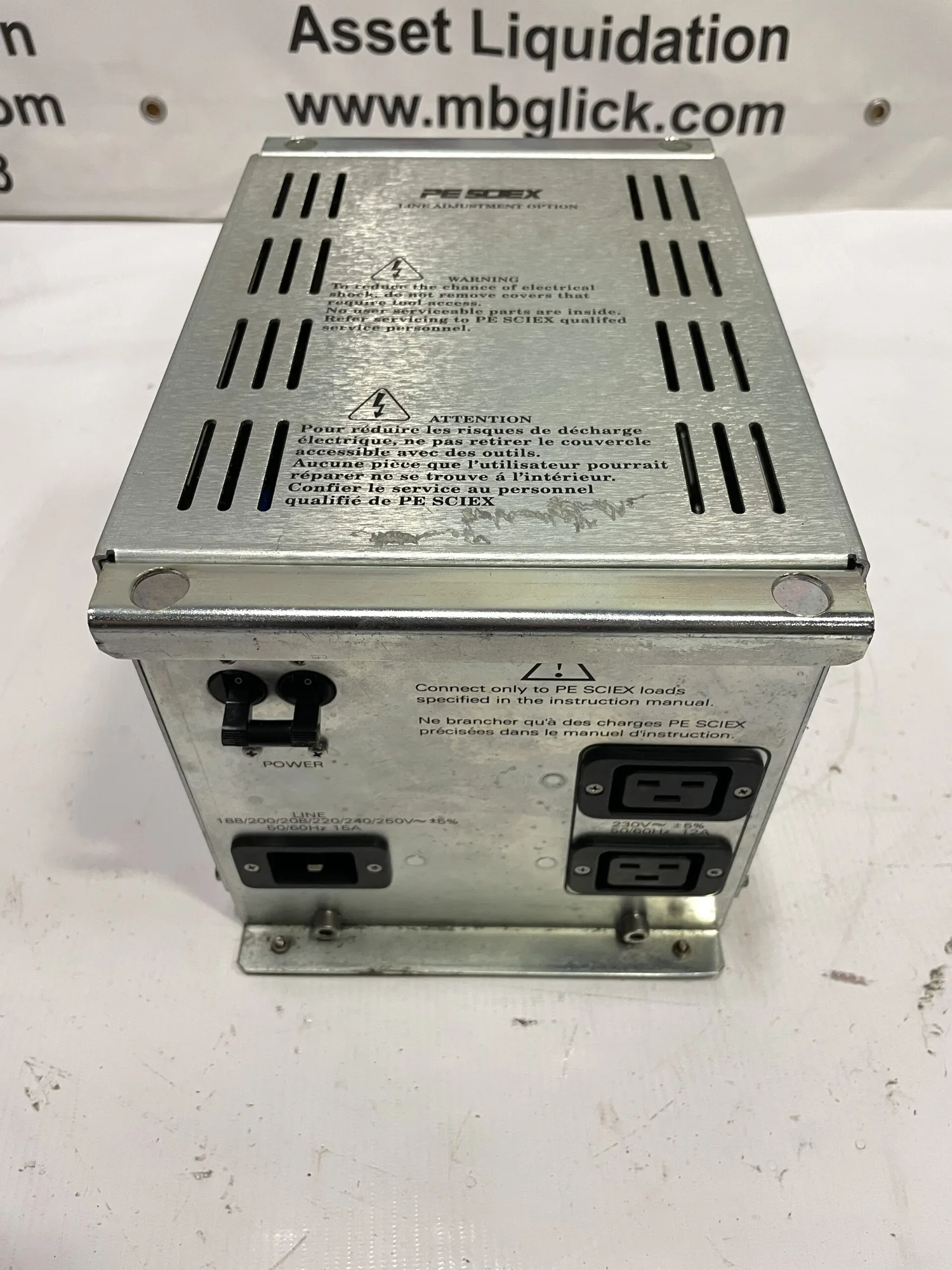 PE Sciex 014179 AMEND D Line Adjustment Option Power Supply 230V Load