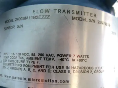 USED Micro Motion CMFS025M321N0A2EKZZ