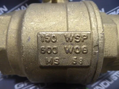Parker MS-68 2 inch Brass Valve 600 WOG New