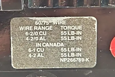 General Electric TEB132090 3 Pole 90A 240VAC Circuit Breaker loc4C14