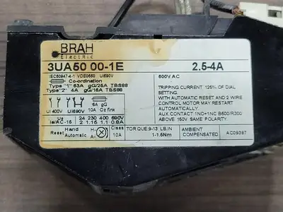 USED BRAH ELECTRIC 3UA50 00-1E