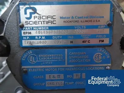 USED Union Process 1SDG UNION PROCESS ATTRITOR, S/S, 3 HP