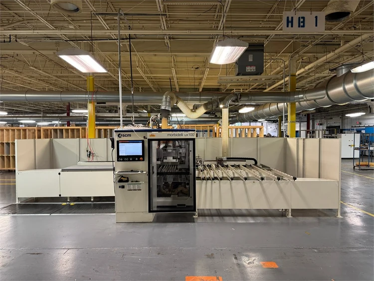 Used 2019 SCM "MORBIDELLI UX100" Throughfeed boring and boring/dowel-inserting machines Pennsylvania US | MachineryMax #1186077
