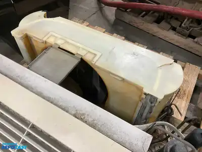 Wall Heater make and model unknown with slight exterior damage