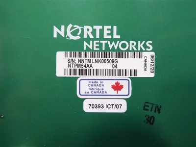 Nortel Networks NTPM54AA Maintenance Panel Card Rev. 04 Used