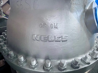 24" Neles Stainless Steel Digester Valve