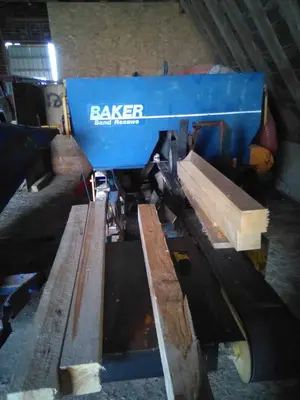 Used BAKER SINGLE HEAD Woodworking Horizontal Band Resaws Michigan US | Trustworthy Equipment #1403325