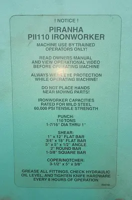 USED 2002 PIRANHA PII-110