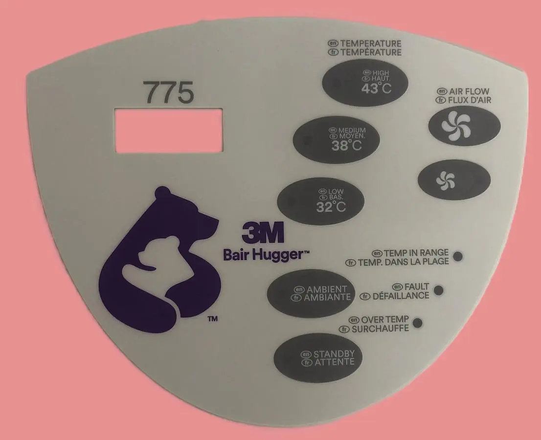 New | in-Stock 2026 3M 3M BAIR HUGGER 775 KEYPAD OVERLAY  78-8083-7115-3 Medical Parts | Denova Medical #1521479