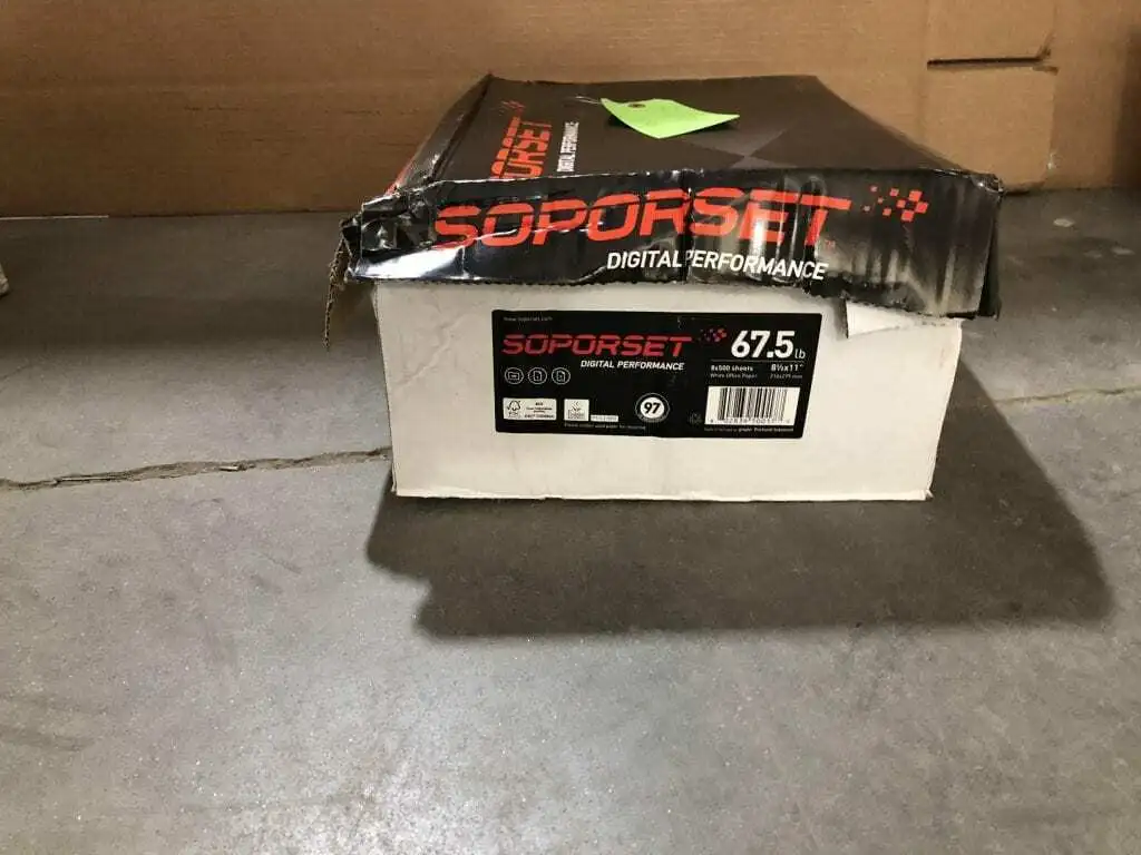 Soporset 8.5″ X 11″ Letter Copy Paper ; White -NIB of 4000 Sheets