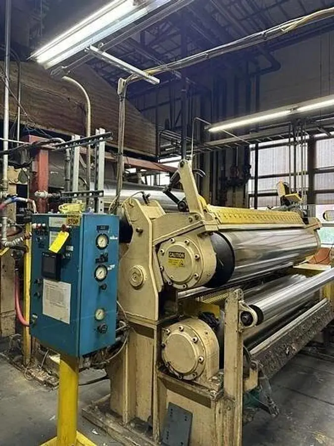 68" BLACK CLAWSON 2 ROLL CALENDAR STACK