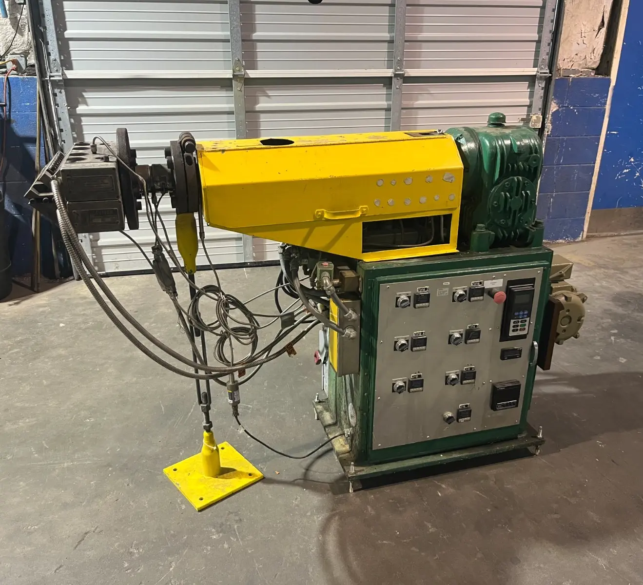 Sterling 3 HP 1" Extruder with 8" EDI U75 Sheet die Killon 3 Roll Sheet Stack