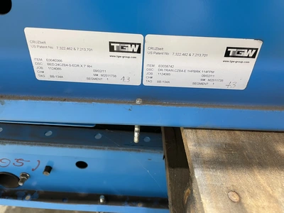 TGW 1124065 Roller Conveyer set, Width: 22", Length: 14', Roller
