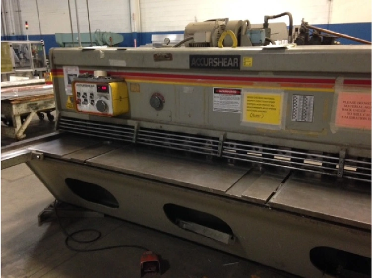 Used 1995 ACCURSHEAR 625010 Power Squaring Shears (Inch) Vermont US | Two Spade Machinery LLC #507292