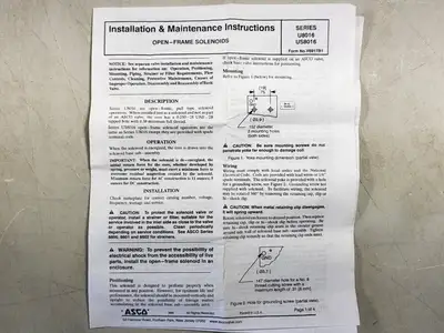 NEW ASCO 8551G401MO
