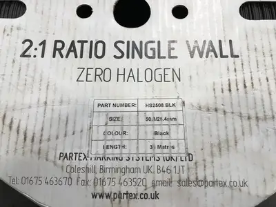 NEW PARTEX HS2508 BLK
