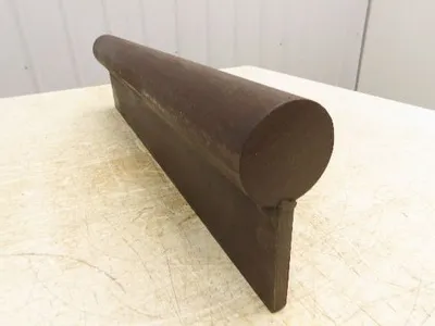 Press Brake Punch Die 24" Long 2-1/2" Round Stock Rod 1/2" Tang 6" H