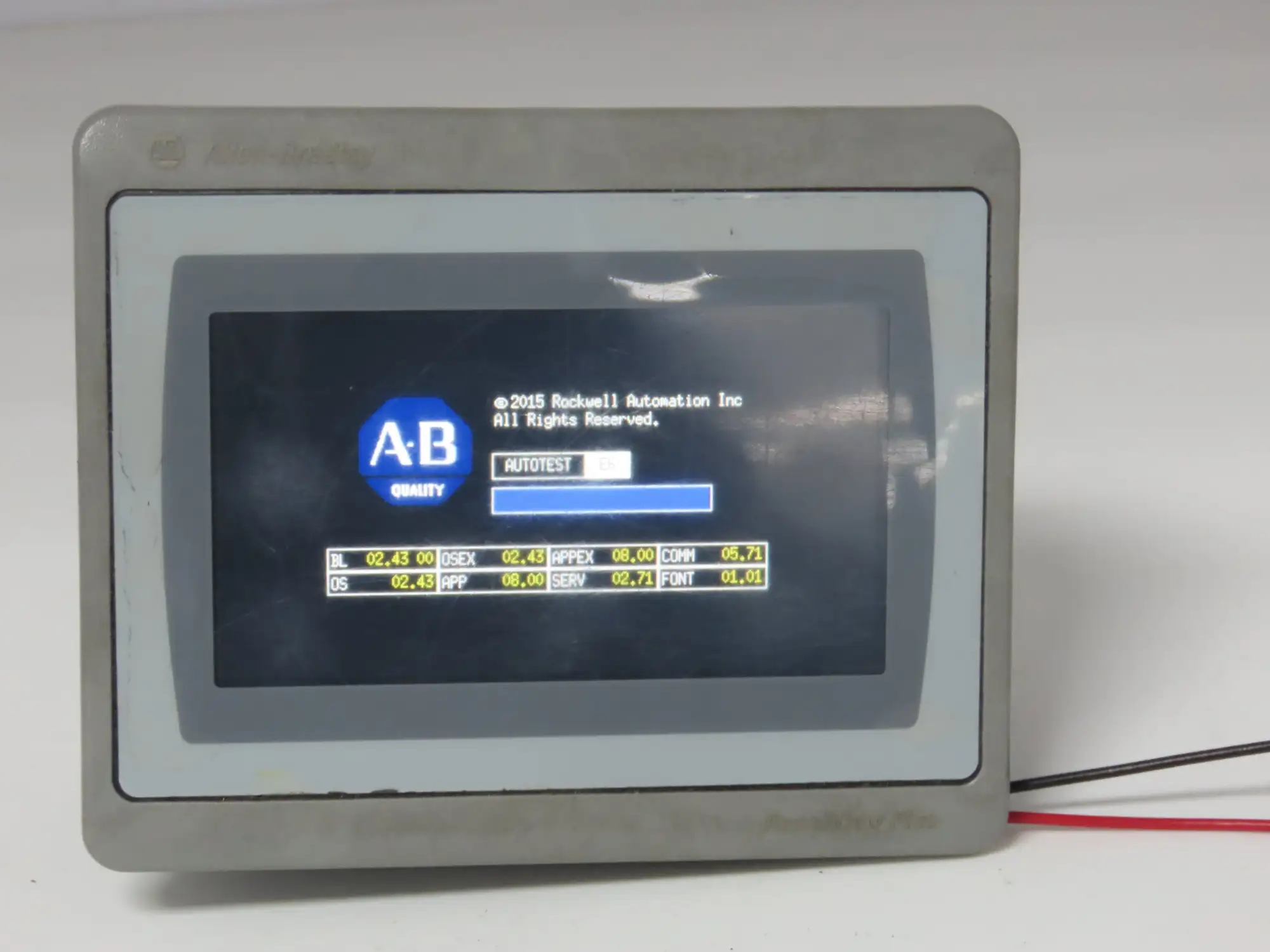 Allen Bradley 2711P-T4W21D8S HMI PanelView Plus 7 Operator Touch Panel 4"