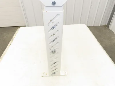 22"W Conveyor Leg Stationary Floor Support WHITE 24" to 38-1/2"H