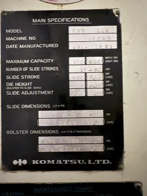USED KOMATSU OBS