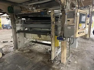 62" BLACK CLAWSON AIR KNIFE COATER WITH MAYER ROD ASSEMBLY