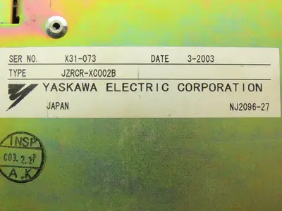 Yaskawa JZRCRXC002B Motoman Robot Controller Servo Module --READ**