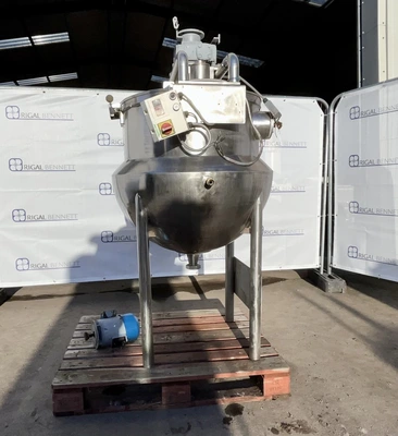 250L SS BCH Hemispherical JKTD Mixing Tank 2.2 kw