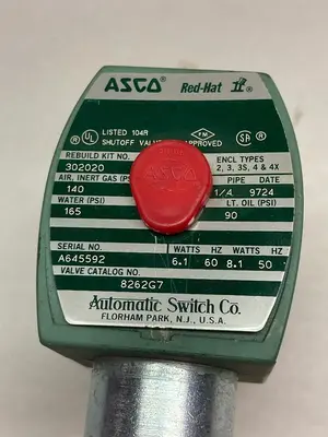 New | in-Stock ASCO 8262G7 Solenoid Valves Ohio US | Surplus Asset Holdings #1238299