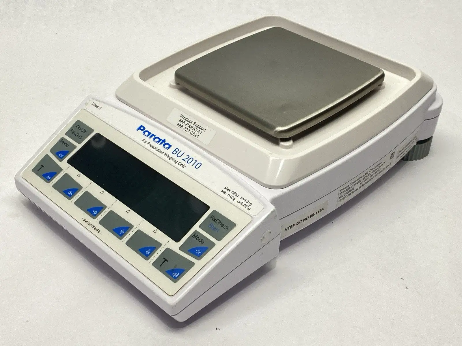 USED PARATA ACCUCOUNT BU 2010 CLASS II PHARMACEUTICAL SCALE