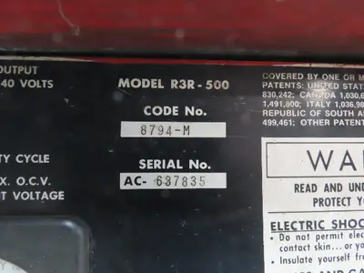 Lincoln 8794 M IDEALARC R3R 500 DC Arc Welding Power Souce Welder 230/460 3PH