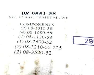 NEW WILDEN 08-9551-58 ELASTOMER KIT 08955158