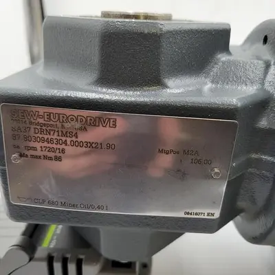USED SEW EURODRIVE SEW EURODRIVE 3/4" BORE GEAR BOX SA37 DRN71MS4 87.8030946304.0003X21.90 & MOTOR